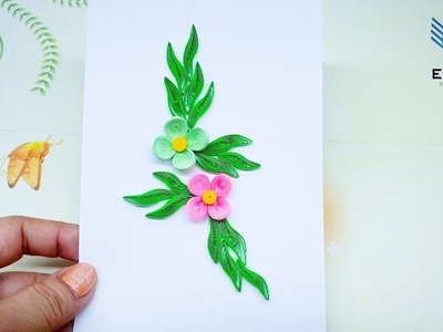 Bromeliad Flowers Quilling and Make Your Own Stunning Bouquet | Crafting Nature-inspired Art Card
