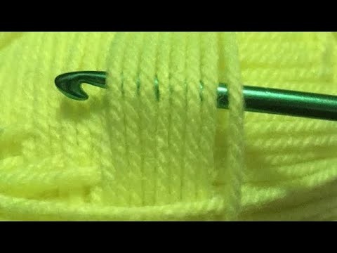 Crochet Art. easy stitch for beginners. live tutorial #77