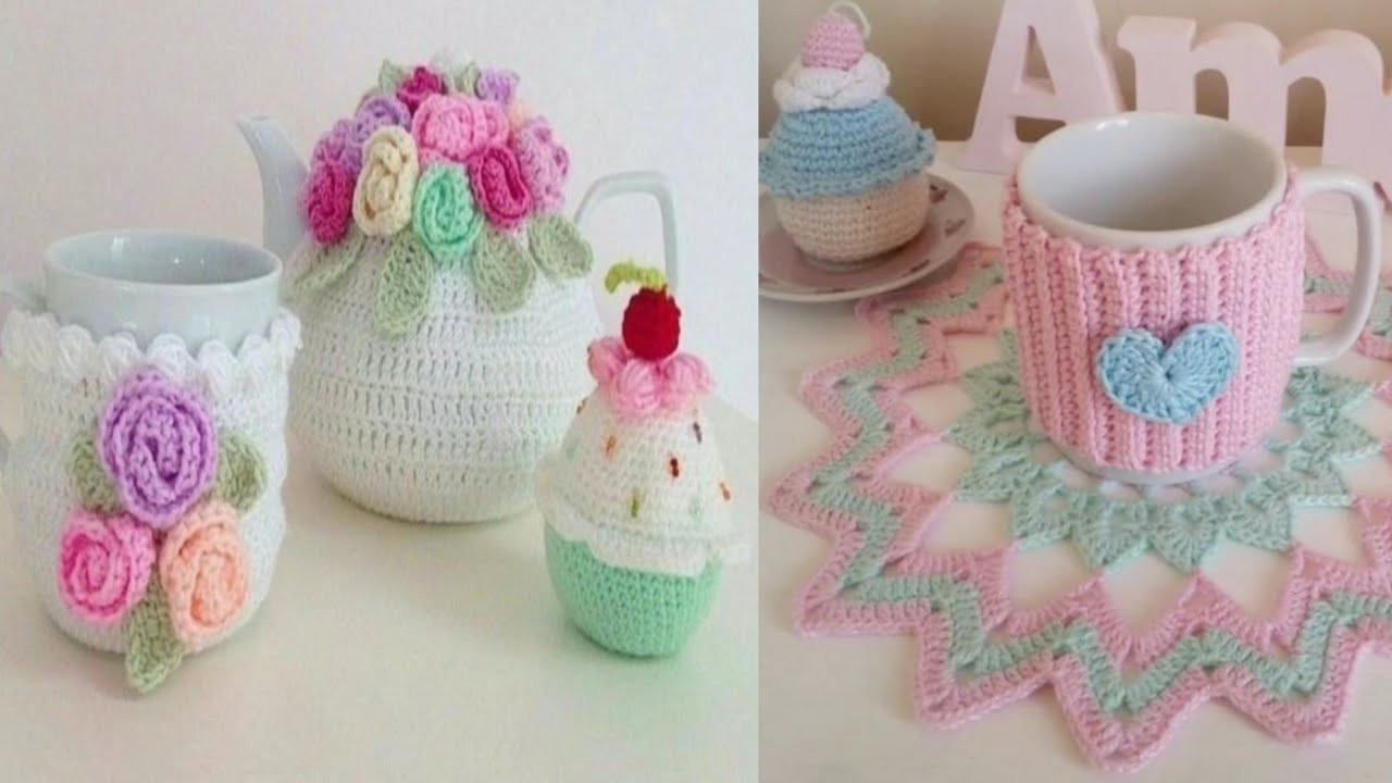 Crochet Beautiful Mug Cozy Design & Ideas@easyideaswithdaisy