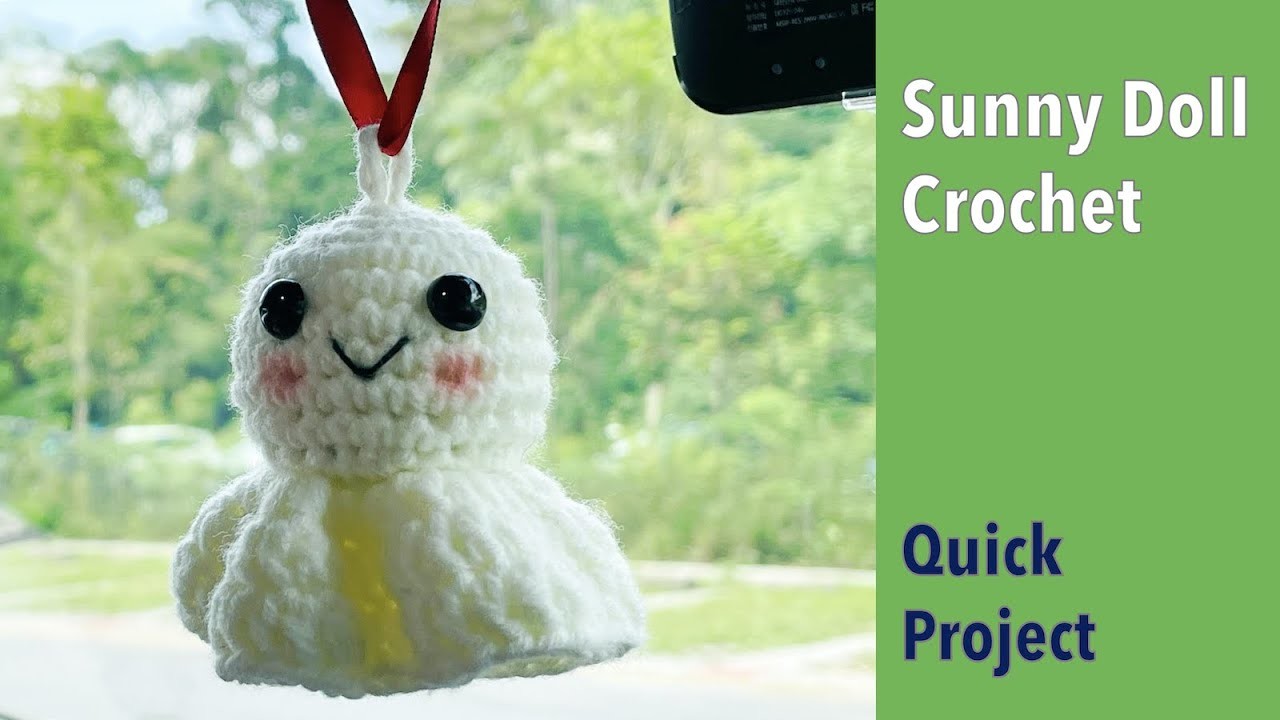 Crochet Sunny Doll Car Hanging Accessories for Beginner Pattern