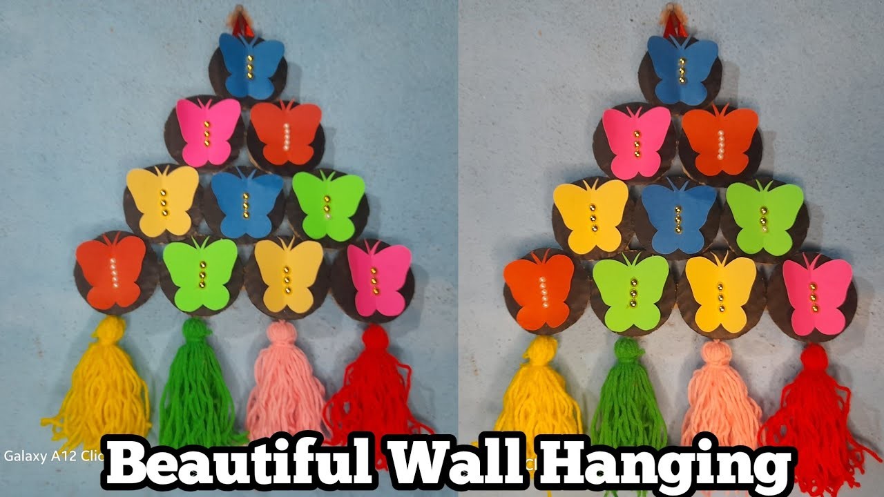 DIY Butterfly Wall Decor with Rs-0 Cost ||Cardboard crafts Easy #handmade #craft #diy #trending