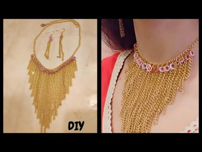 DIY Delight: Create Your Own Handmade Chain Necklace| handmade chain necklace making ideas at home