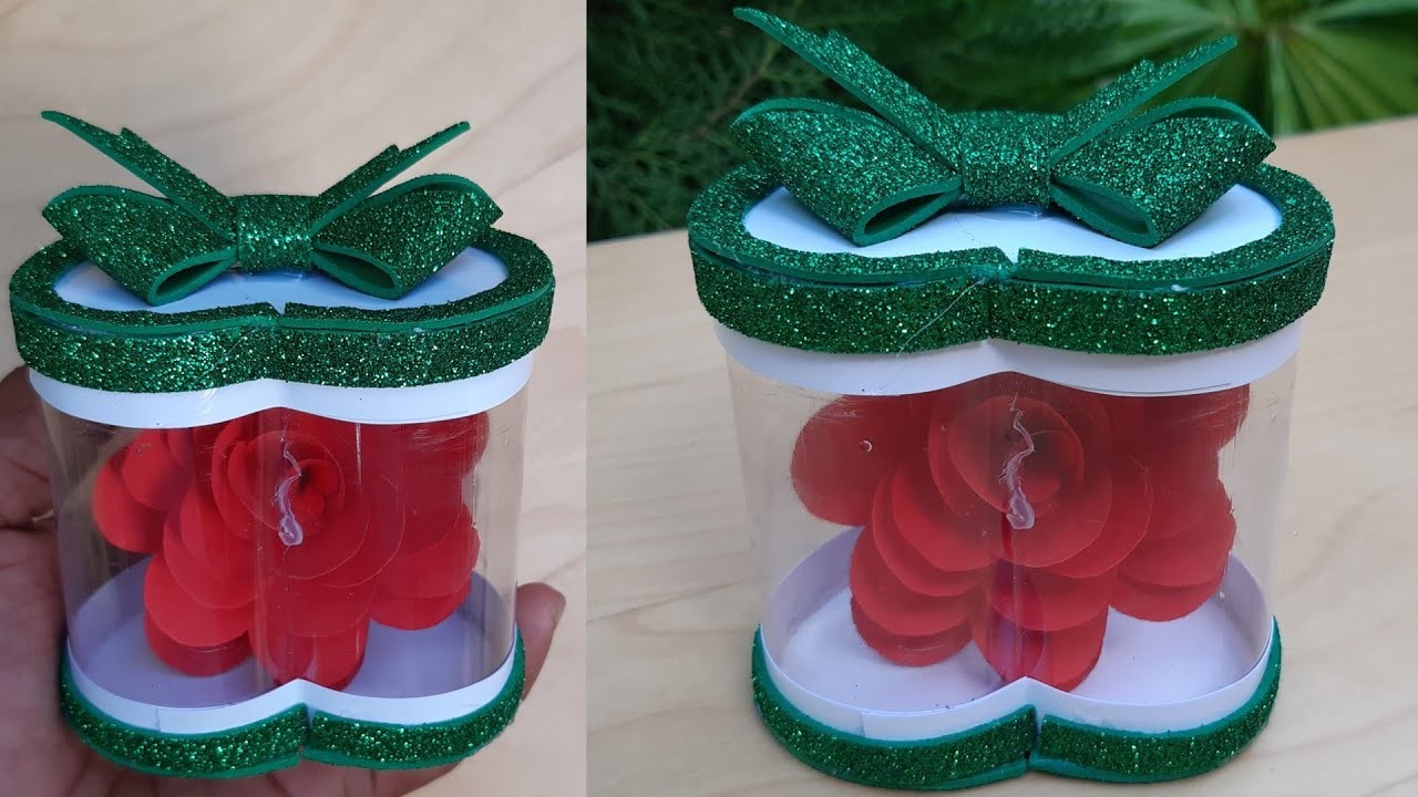 DIY Gift Idea for Valentine's Day | Flower Bouquet Gift Box | Plastic Bottle Craft Idea | VS Crafts