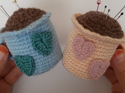 Easy and simple cup-shaped needle placement crochet pattern making.????
