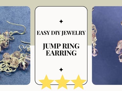 Easy DIY Jewelry: Jump ring Earring. Beaded Dangled Earring