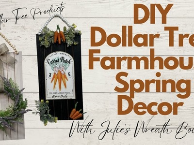 Easy Dollar Tree Farmhouse Decor | Dollar Tree Crafts | Dollar Tree Easter Craft | Dollar Tree Finds