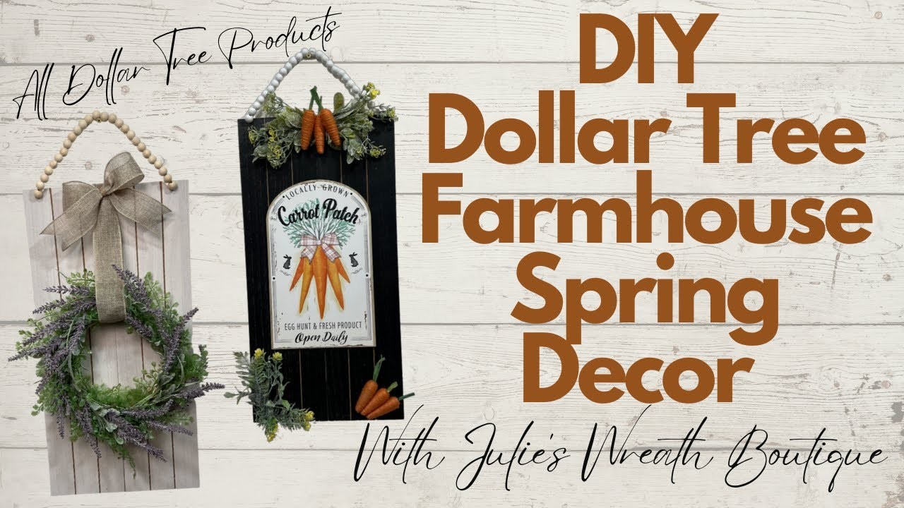 Easy Dollar Tree Farmhouse Decor | Dollar Tree Crafts | Dollar Tree Easter Craft | Dollar Tree Finds