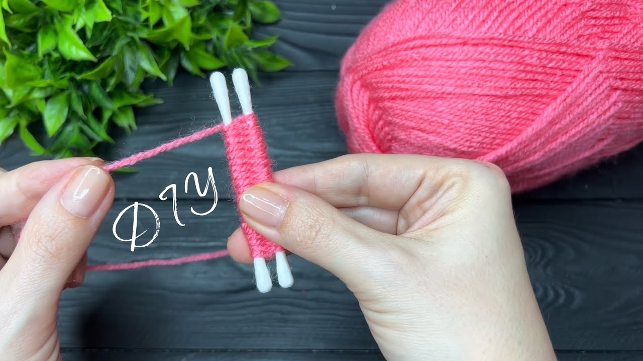 EASY Woolen Flower Craft Ideas with Cotton Buds Hand Embroidery Design Tricks
