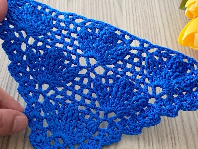 GORGEUOUS ????  Use It Anywhere You Want Crochet Triangle Pattern