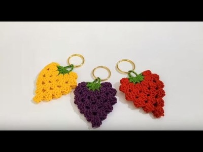 How To Crochet Strawberry Keychain|  Crochet Strawberry Amigurumi | Keychain |