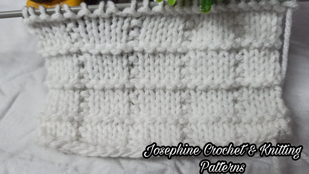 How to Knit Tiles Square Stitch Patterns #Josephine Crochet & Knitting Patterns ????????
