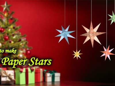How to make a 3d paper star | DIY 3D Paper Star | How To Make Christmas Star