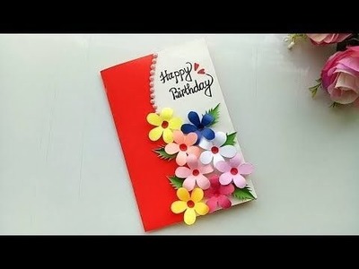 How to make Handmade Birthday Card | Greeting Card - paper craft ideas | paper card