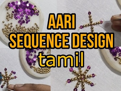 How to stitch sequence with beads tamil @allinonelandambikachannel8734