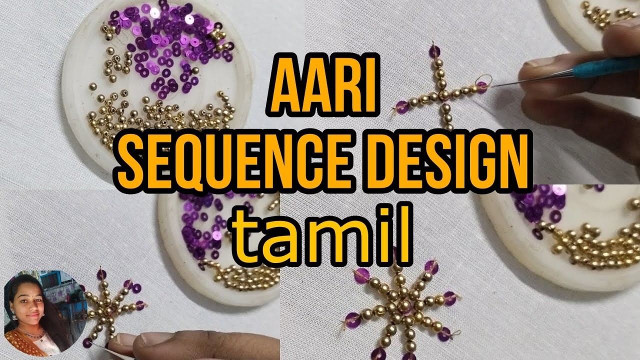 How to stitch sequence with beads tamil @allinonelandambikachannel8734
