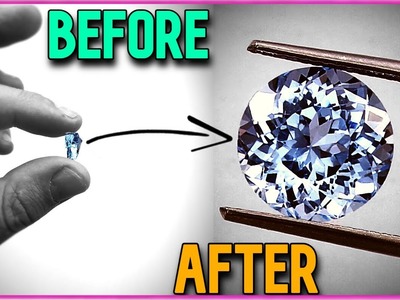 I cut a gemstone for an INFLUENCER ???? Gem cutting step by step