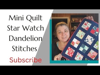 Mini Quilt!!! Using Scrap to Make a Mini!!