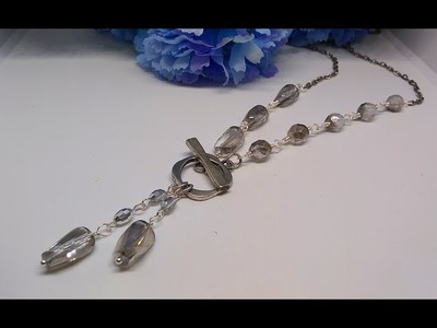 Necklace with Front Toggle Closure