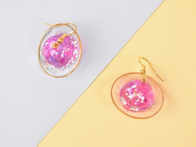 Resin Pink Planet Earrings Tutorial