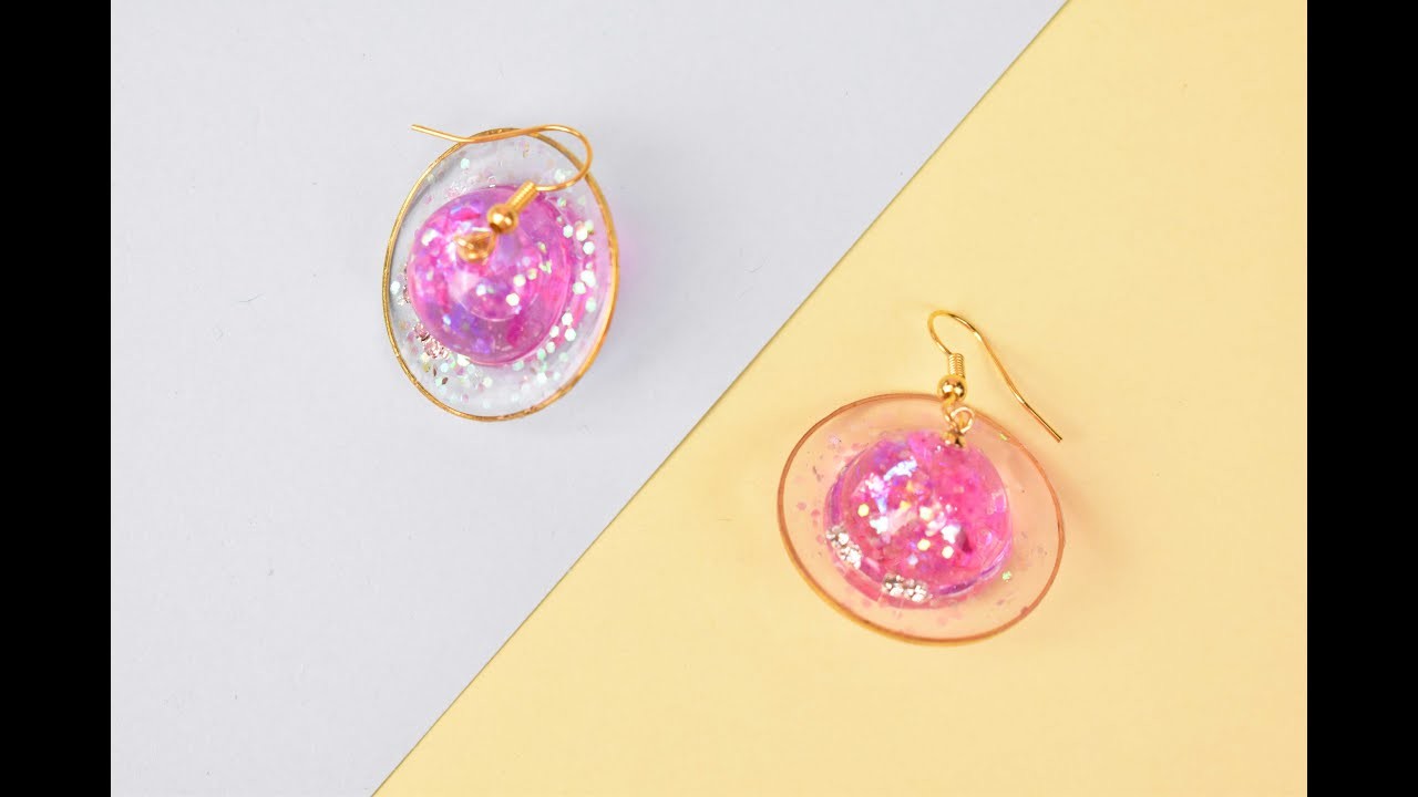 Resin Pink Planet Earrings Tutorial