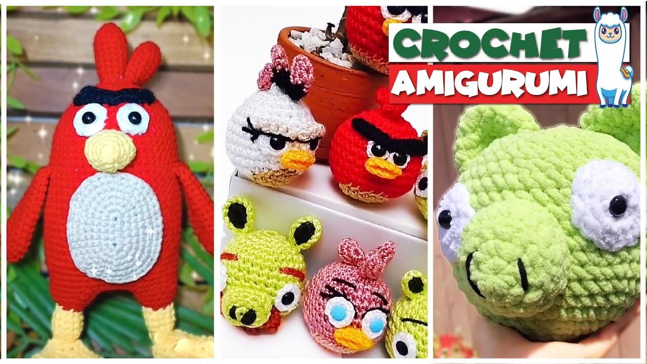TikTok Crochet  Amigurumi ANGRY BIRDS  Compilation 151 | @blu_llama