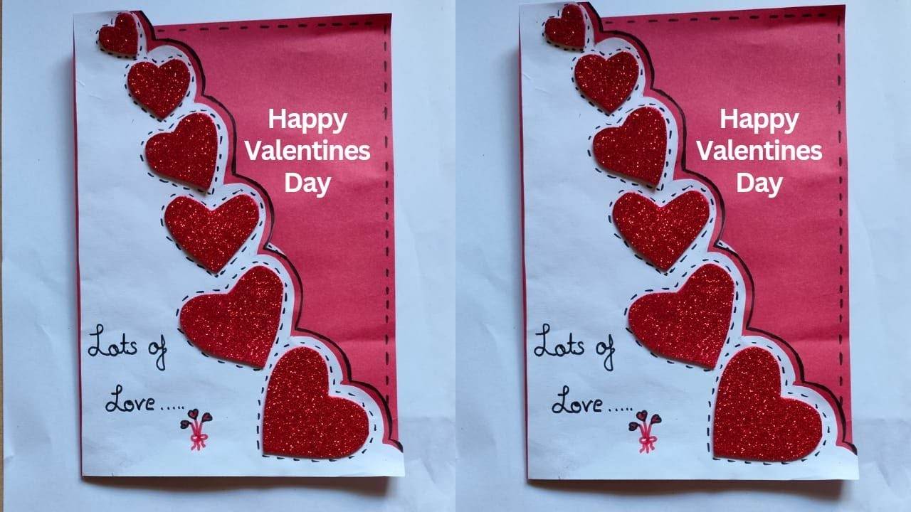 Valentines Day Card. Valentine Gift Ideas.Easy Card Making. Handmade Greeting Card#diy #viralvideo