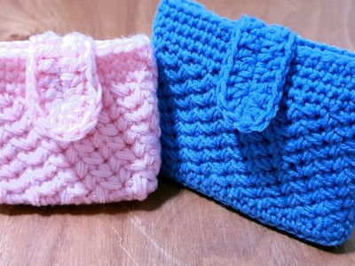 Very easy mini crochet bag and wallet pattern