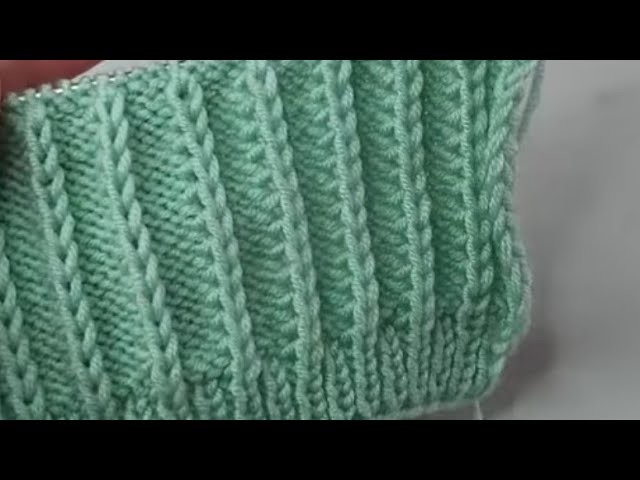 Very easy only 2 Rows repeat knitting pattern for all knitting projects.