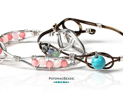 Wire Infinite Love Bracelet  - DIY Jewelry Making Tutorial by PotomacBeads