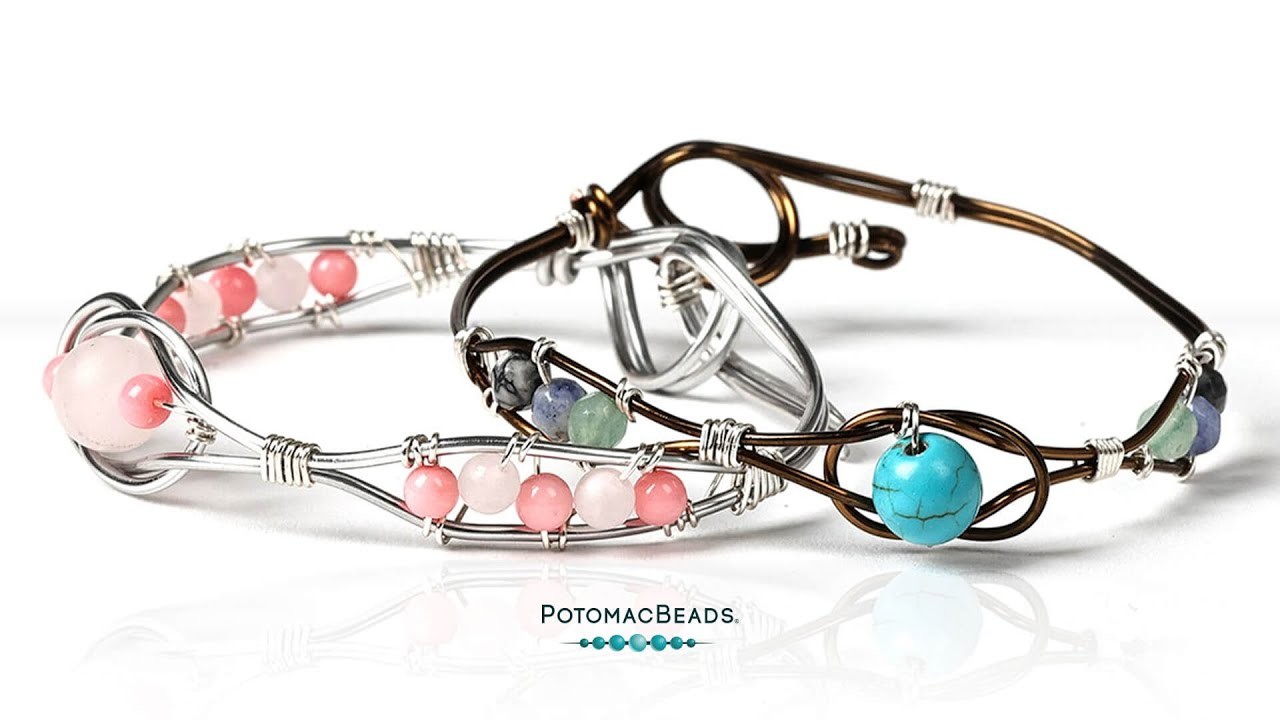 Wire Infinite Love Bracelet  - DIY Jewelry Making Tutorial by PotomacBeads
