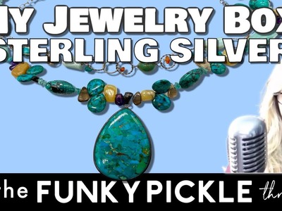 Wonderful STERLING SILVER Vintage Jewelry Collection TURQUOISE Estate Yard Sale Thrift FINDS!