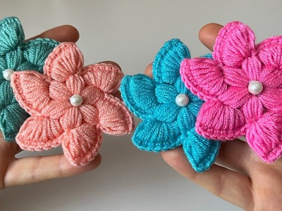 Wow!… Super⚡️Crochet Flower Pattern For Beginners ????. Tığ işi Çiçek Örgü Modelleri. Crochet Ideas