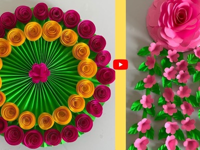 2 new beautiful and easy paper wall hanging || paper craft new  home decoration || video 60