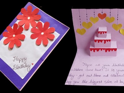 Beautiful Birthday Greeting Card Idea | DIY Birthday Pop-up Card | How To Make A Birthday Card |