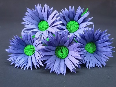 Beautiful paper flowers.paper flower making.school craft ideas.home decor.paper crafts DIY