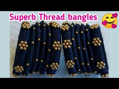Beautiful Thread bangles making |  Silk Thread Bangles | Jewelry making