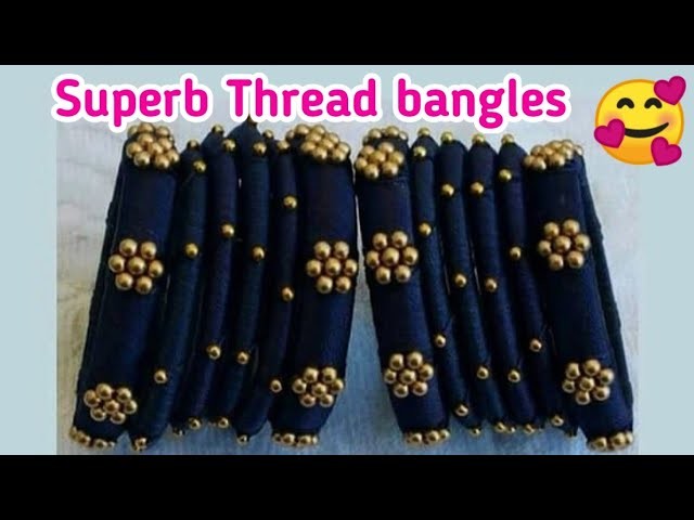 Beautiful Thread bangles making |  Silk Thread Bangles | Jewelry making