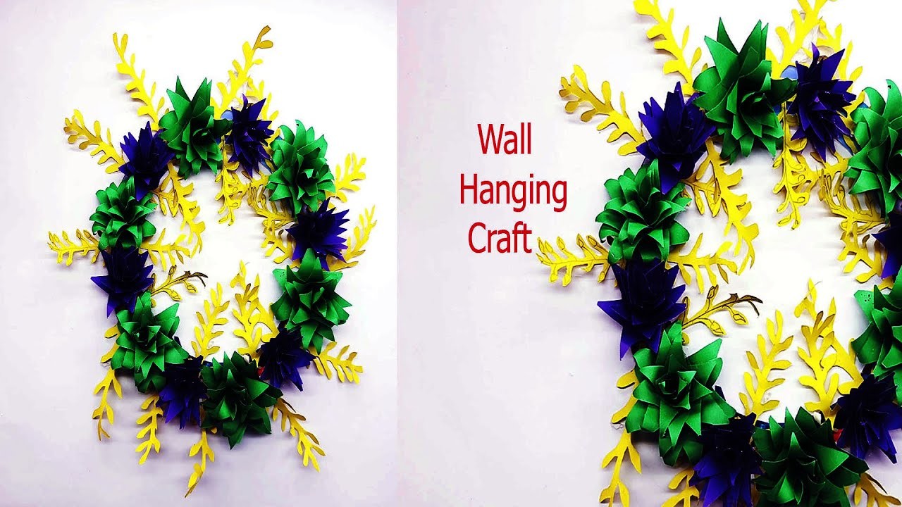 Best wall hanging craft ideas | beautiful wallmate with paper