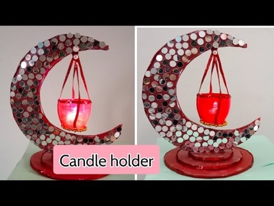 Candle Holder Making By Waste Material | DIY Craft Best Out Of Waste