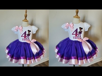 CREATE RIBBON TRIMED TUTU WITH ME. BEGINNER FRIENDLY.  STEP-BY-STEP. lala creative designs