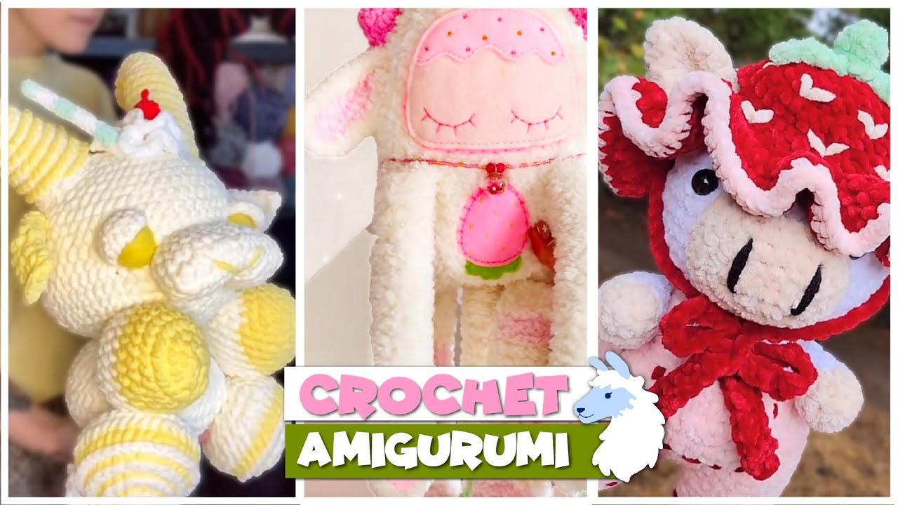 Crochet Amigurumi Milkshake Inspired PLUSHIES Ideas, TikTok Compilation 179 | @blu_llama