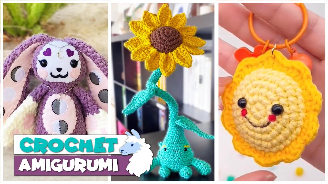 Crochet Amigurumi Plushies: SUN, CLOUDS AND MOON - TikTok Compilation 182 | @blu_llama