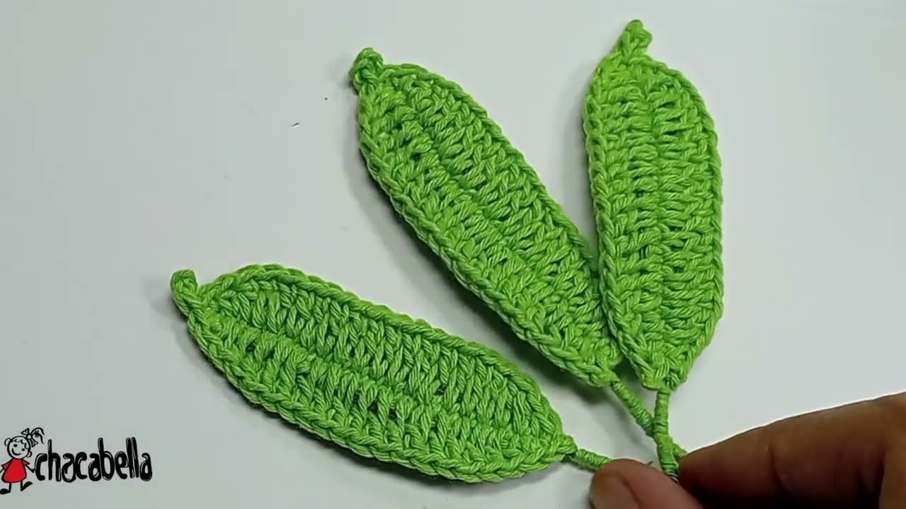 Crochet Flower Pot || How to Crochet Mini Tulips Leaves || A Tulips Leaf Flowers Amigurumi