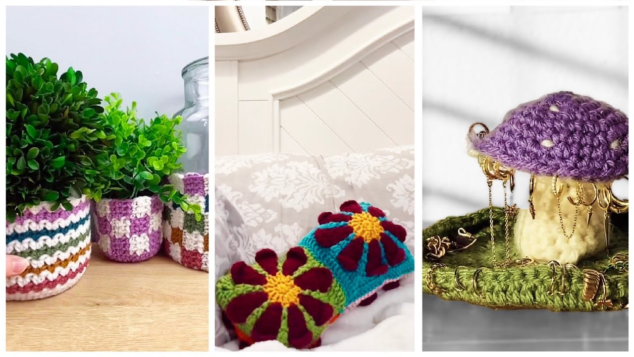 Crochet Home Decor, Crochet Room Decoration - TikTok Compilation 181 | @blu_llama