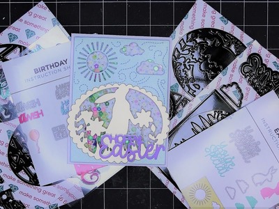Diamond Press Nesting Dies Autoship: Easter Stamps & Dies Review Tutorial! Some Autoships Available!