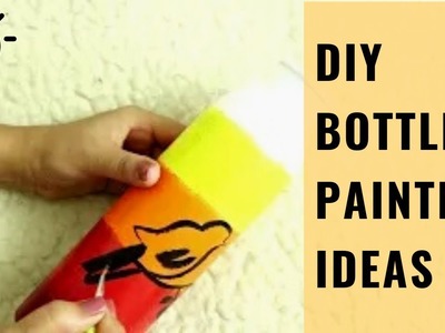 DIY Bottle Painting Ideas For Beginners | DIY Home Decor Ideas | Bottle Craft | Beginners Bottle Art