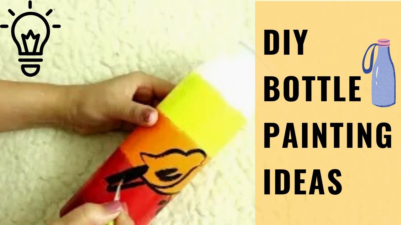 DIY Bottle Painting Ideas For Beginners | DIY Home Decor Ideas | Bottle Craft | Beginners Bottle Art