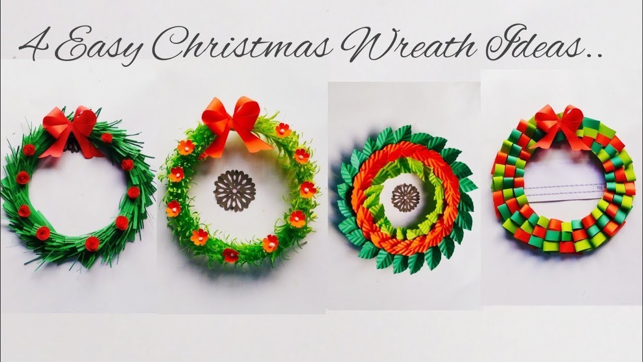 DIY Christmas Wreath.Christmas Wreath from Paper