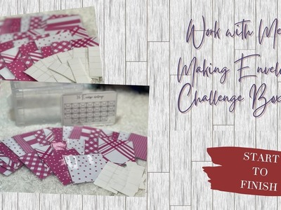 DIY Mini Cash Envelope Challenge Box - 100 Envelope Savings Challenge - Full tutorial