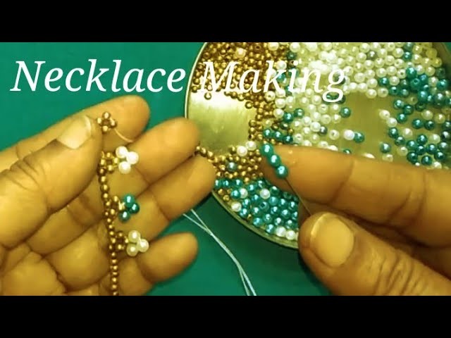 DIY Pearl Necklace Making. How to make Jewellery. Handmade jewelry. #myhomecrafts